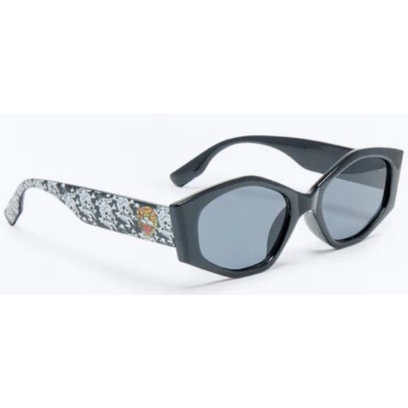Ed Hardy Sunglasses Skull Floral Cat Eye Lion Y2K Shades Black Streetwear NWT